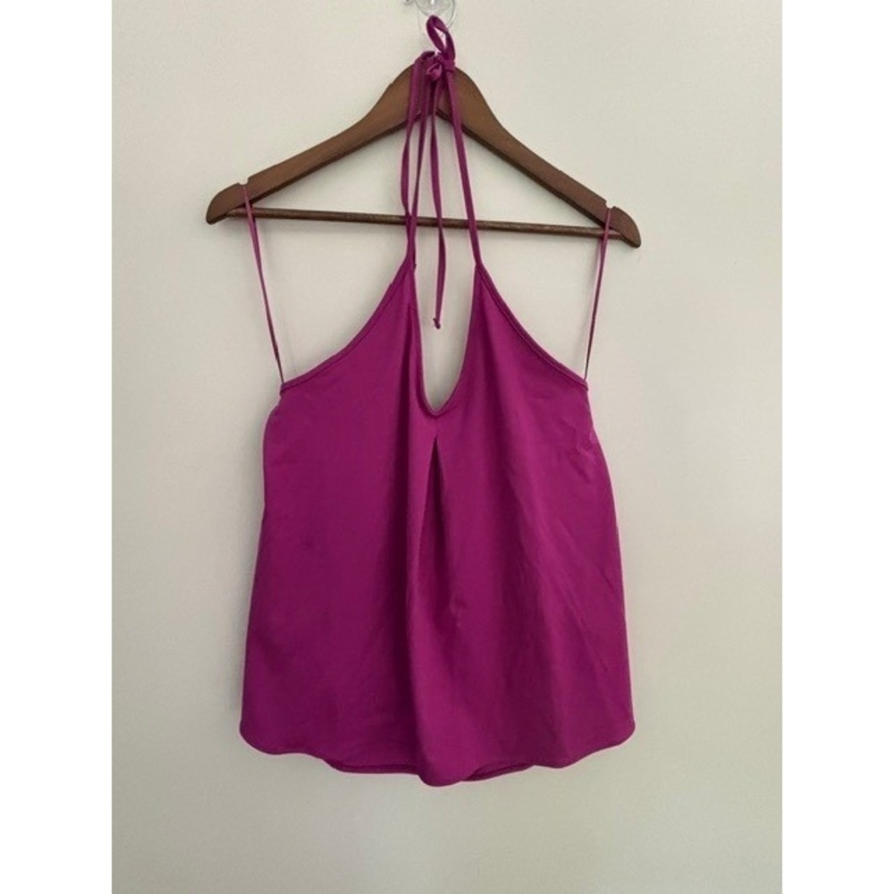 Banana Republic Purple Vacation Resort  Halter Top V-Neck  Tank Medium NWT Sz. M